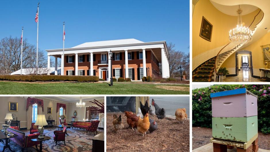 Collage of Georgia's Governor Mansion